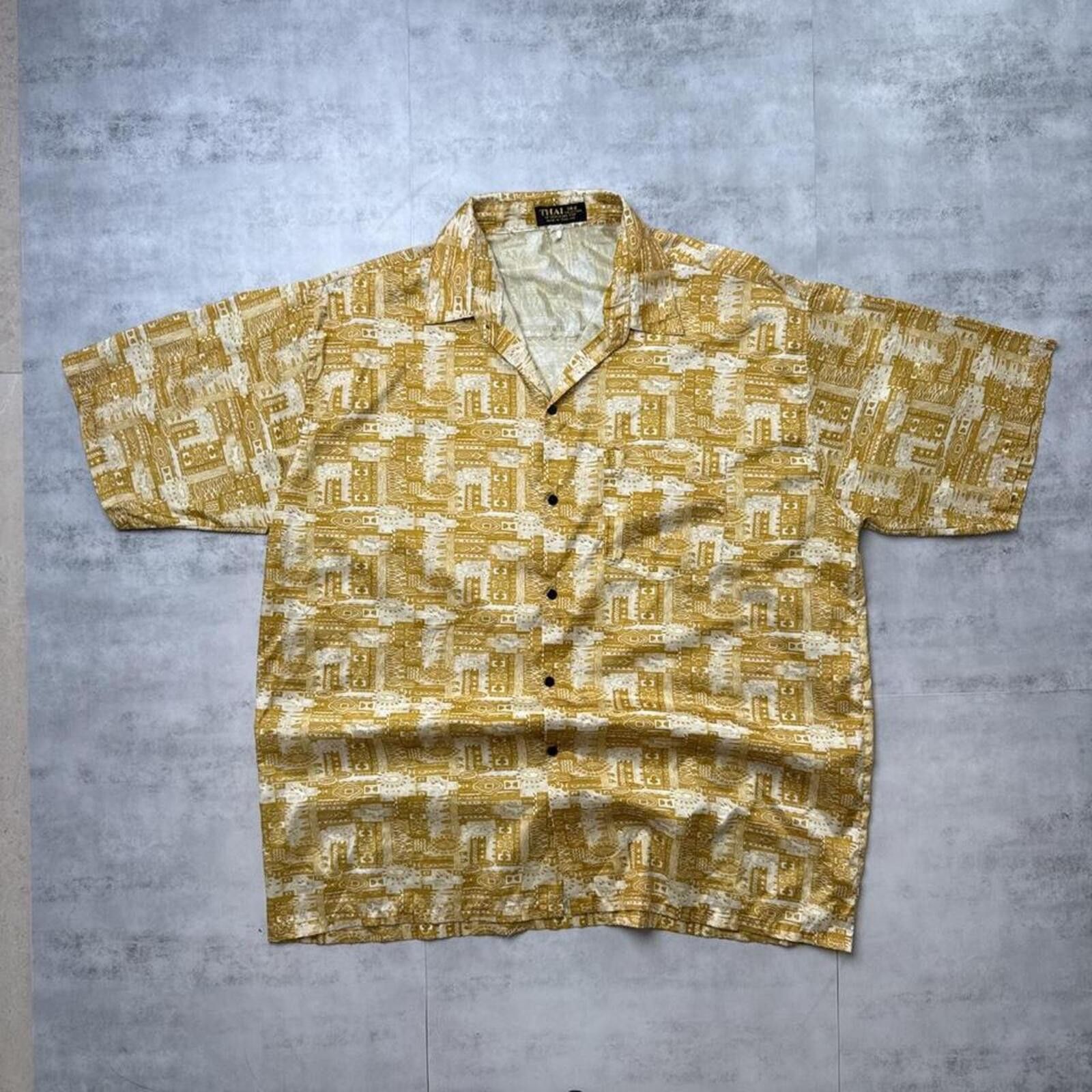Other Y2K Thai 00s Gold Button Up Shirt Size US XL / EU 56 / 4 - 1 Thumbnail