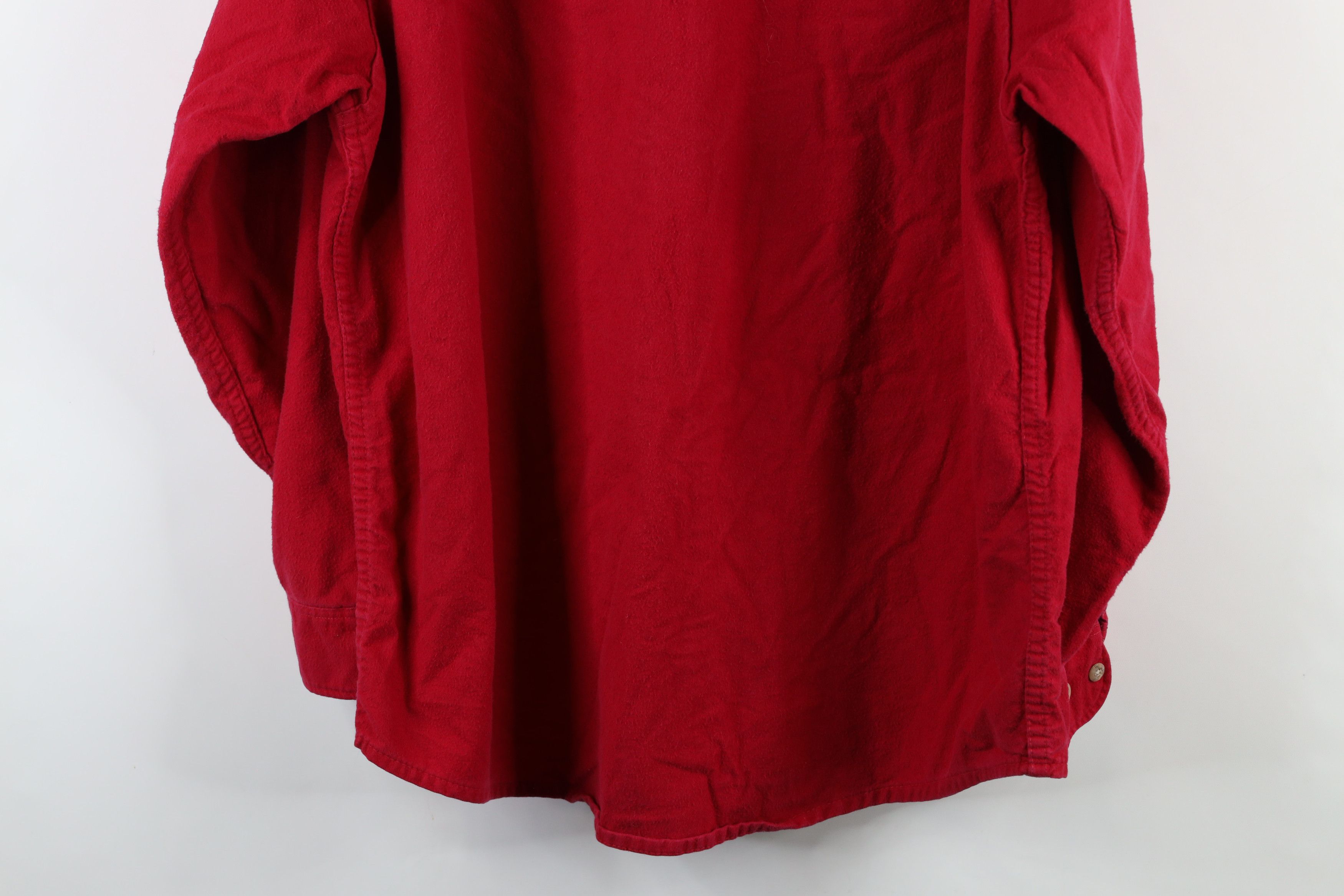 Vintage Vintage 90s Streetwear Cloth Collared Button Shirt Red USA Size US XL / EU 56 / 4 - 10 Thumbnail