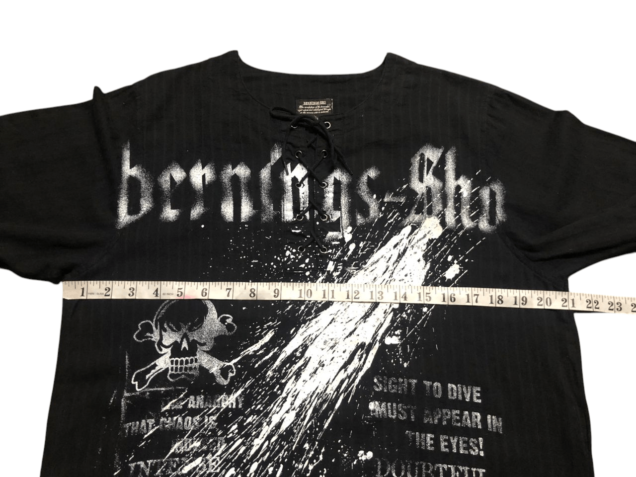 Japanese Brand RARE💥Burning Sho The Anarchy Black Shirt Size US M / EU 48-50 / 2 - 13 Thumbnail