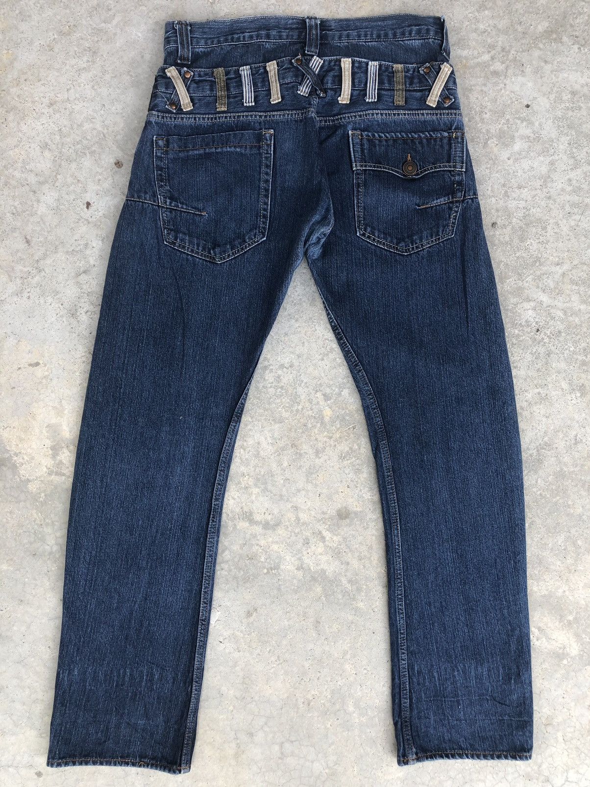 Hysteric Glamour Japanese Exit Double Waist Distressed Jeans Size US 32 / EU 48 - 2 Thumbnail