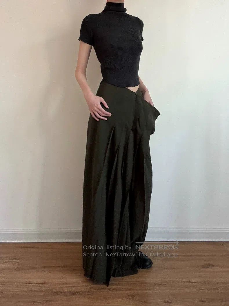 Yohji Yamamoto Yohji Yamamoto size 3 Patchwork pleated skirt Size 25" / US 0 / IT 36 - 5 Thumbnail