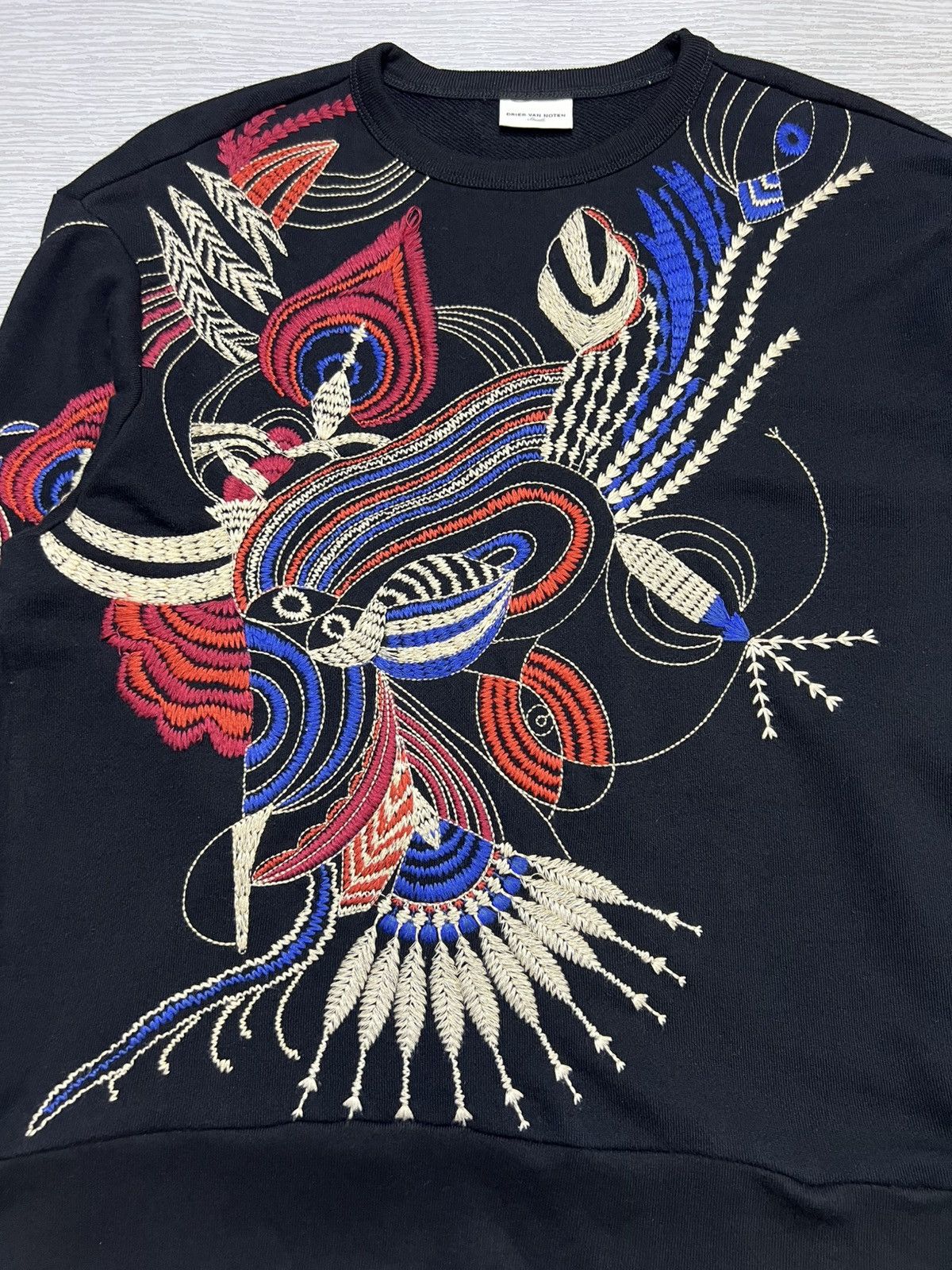 Dries Van Noten Dries Van Noten - Animal Print Embroidered Sweatshirt Size S / US 4 / IT 40 - 7 Thumbnail
