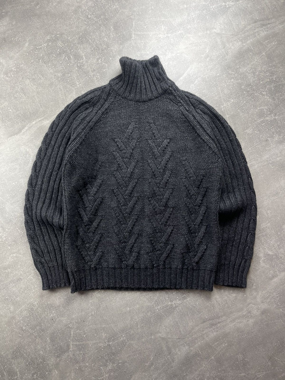 Corneliani Trend Corneliani Knit Turtleneck Sweater Wool Mohair Blend Size US L / EU 52-54 / 3 - 2 Thumbnail