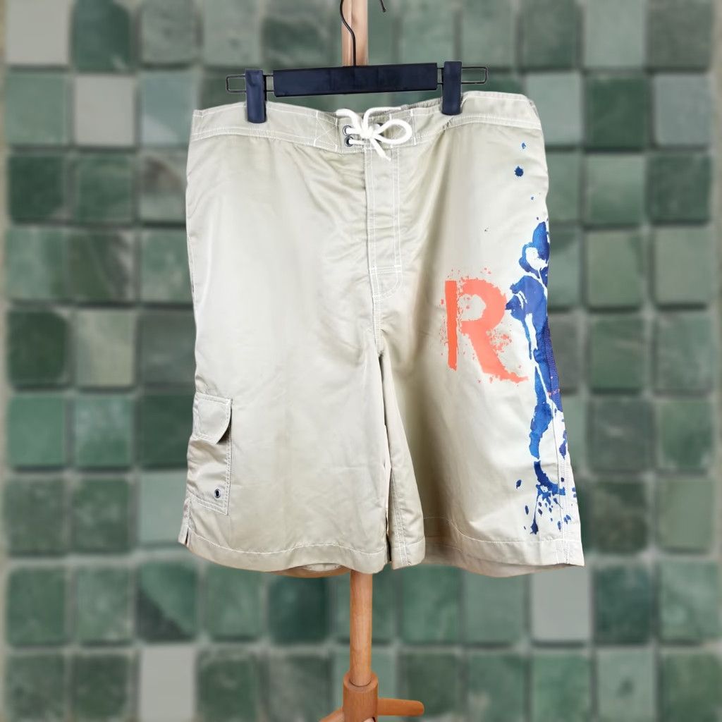 Ralph Lauren VINTAGE Y2K RALPH LAUREN POLO SURFING SURF SWIM SHORT SZ XLARGE Bermuda Men XL Beige Lined Canvas 22 inch Outside Leg Size US XL / EU 56 / 4 - 1 Thumbnail