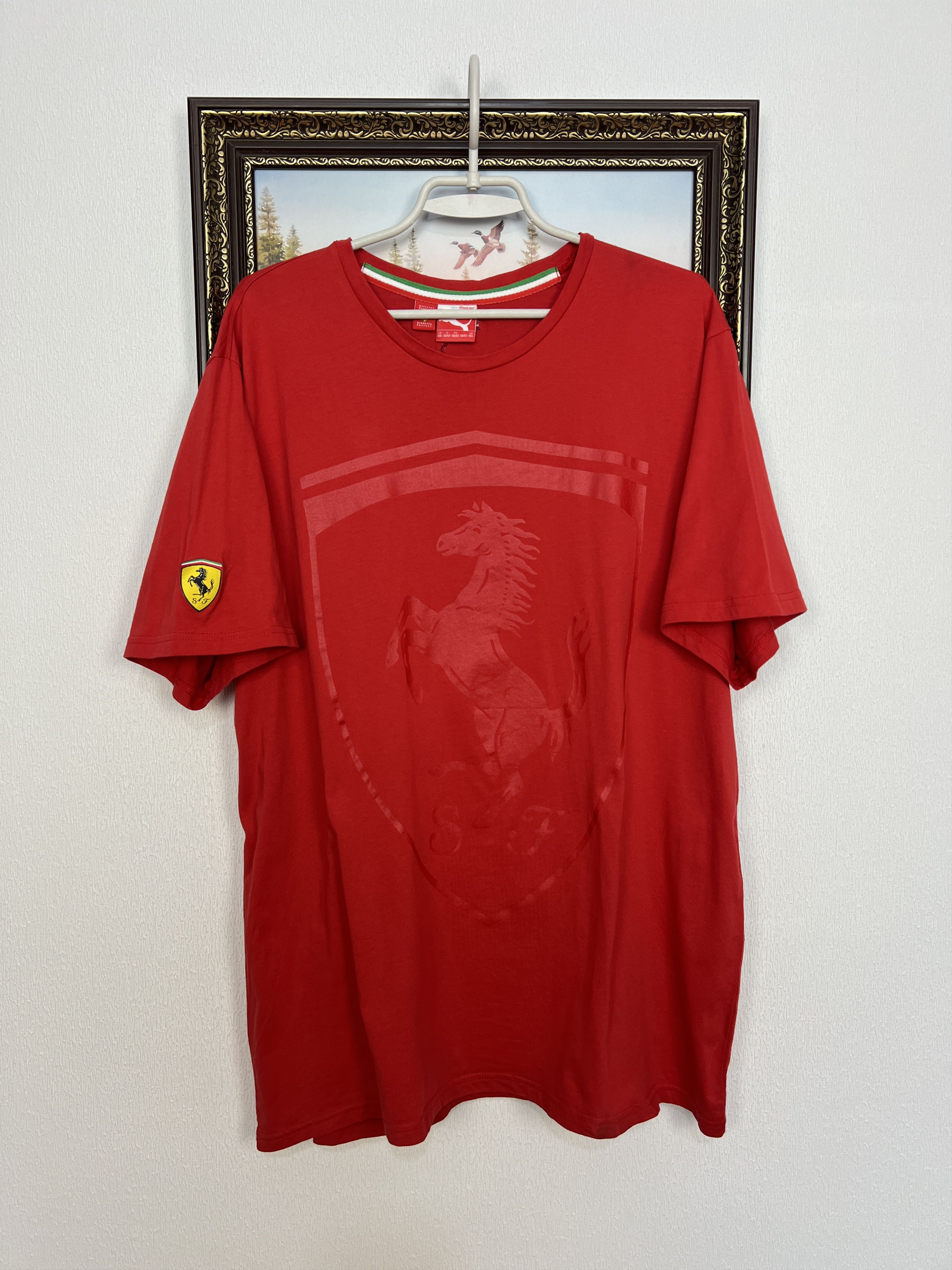 Puma Ferrari Racing Shirt Jersey Formula 1 Over Print Logo Trikot Size US XXL / EU 58 / 5 - 1 Thumbnail