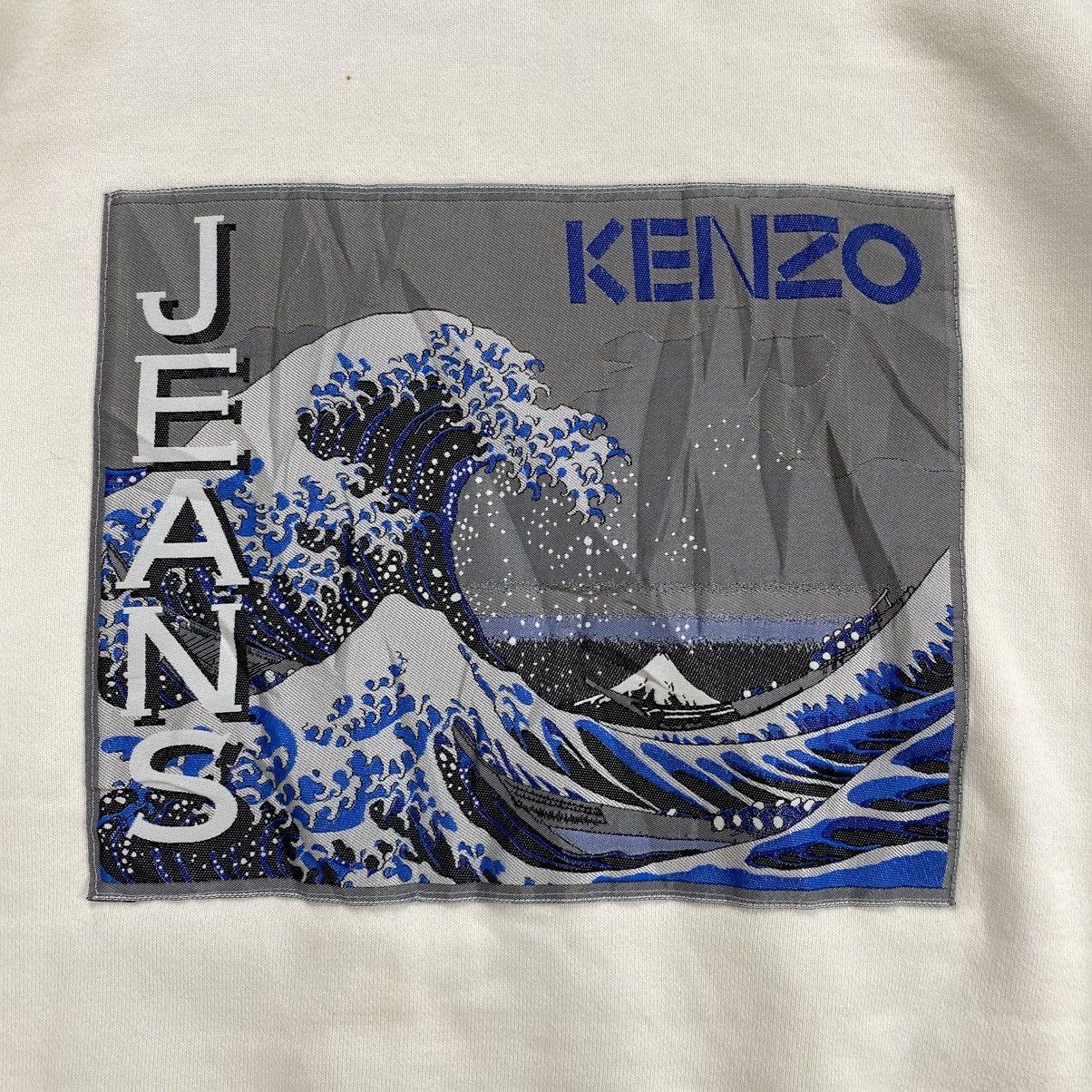 Kenzo Vintage Kenzo Jeans Katsushika Hokusai Graphic Crewneck Size US M / EU 48-50 / 2 - 3 Thumbnail