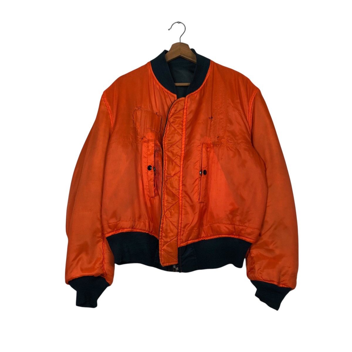 Schott 📌Vintage Reversible Bomber Jacket Ma-1 Schott Made in Usa Size US L / EU 52-54 / 3 - 18 Thumbnail