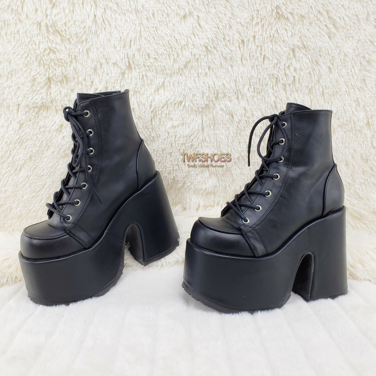 Other DEMONIA Camel 203 Stacked Matte Platform Goth Punk Ankle Boo Size US 11 / IT 41 - 9 Thumbnail