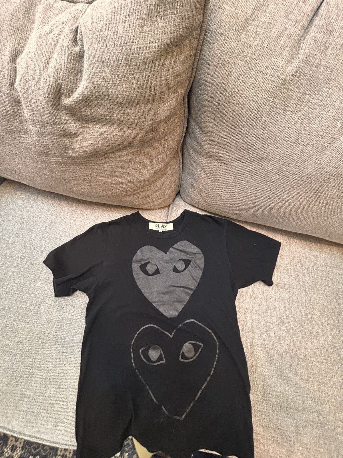 Comme des Garcons PLAY Comme des garçons play heart tee black Size US M / EU 48-50 / 2 - 1 Thumbnail