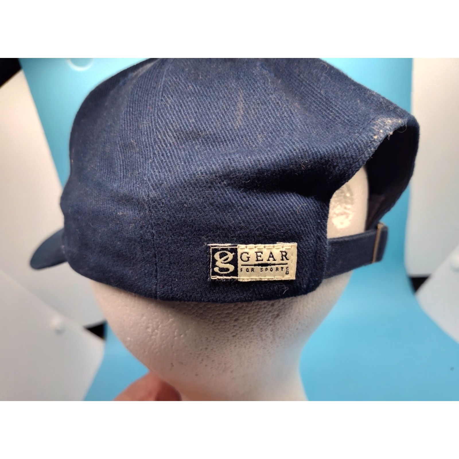 NHL VINTAGE Gear For Sports Vancouver Canucks Strapback Hat Adjustable One Size Blue NHL Y2K Mens Size ONE SIZE - 6 Thumbnail