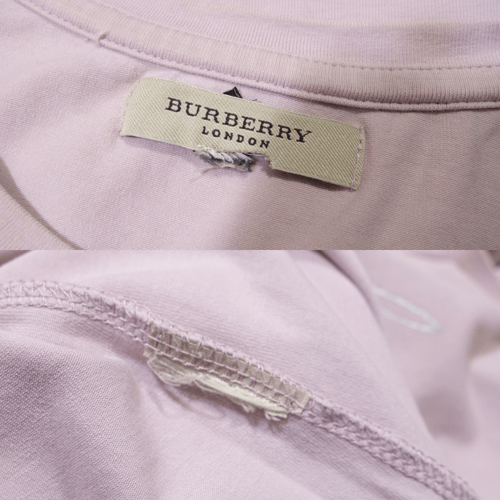 Burberry Big Logo Stretch T-Shirt Size L / US 10 / IT 46 - 8 Thumbnail