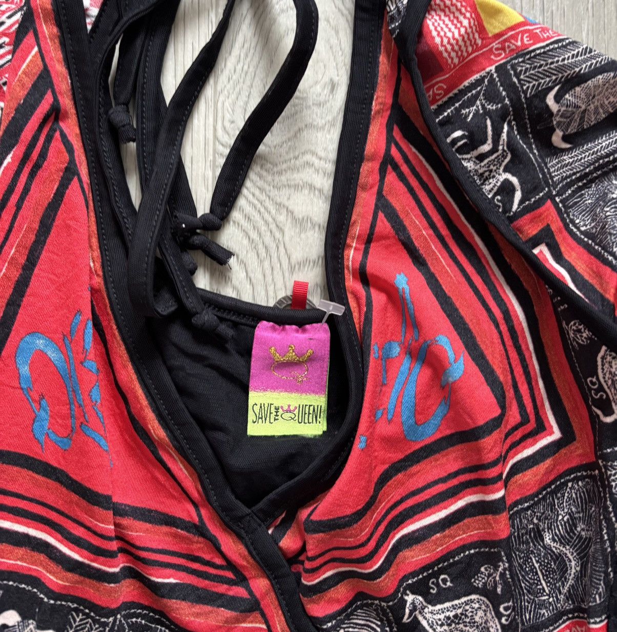 Designer Archive Save The Queen Tunic Dress Top Size L / US 10 / IT 46 - 2 Thumbnail