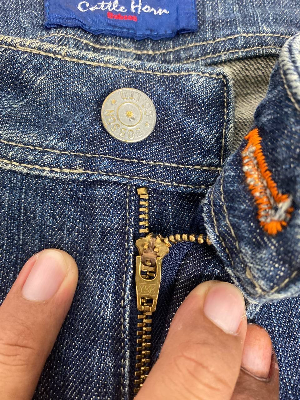 Japanese Brand cattle hour by bobson bootcut distressed denim Size 28" / US 6 / IT 42 - 11 Thumbnail