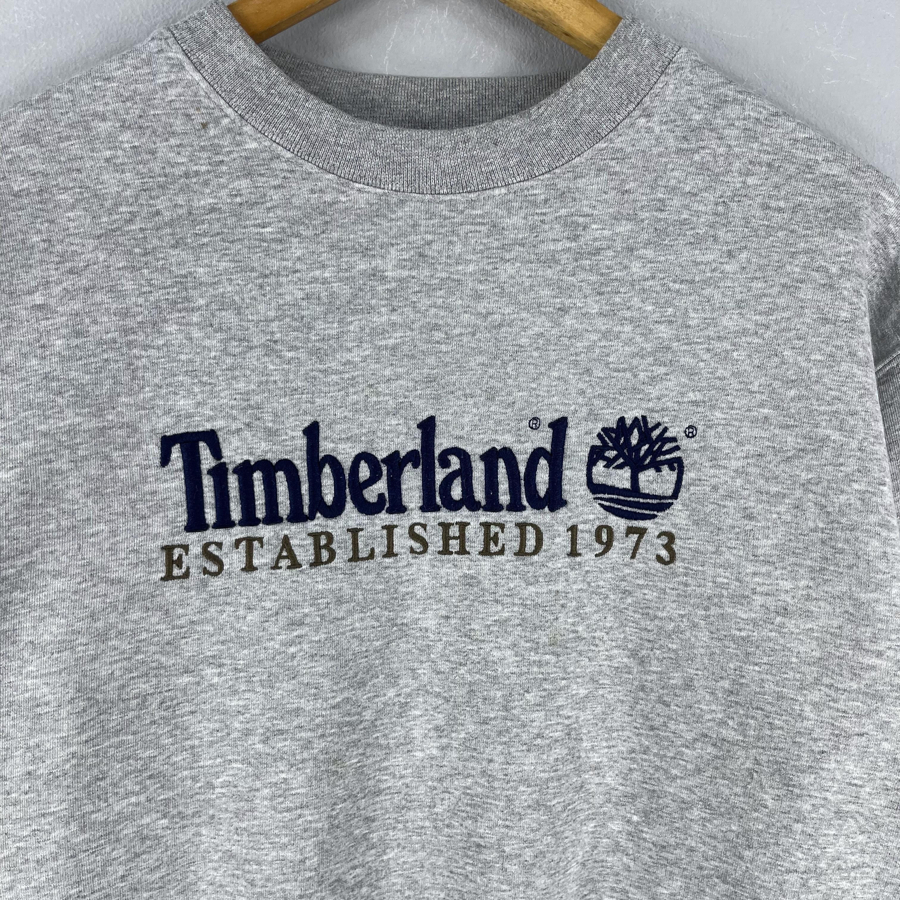 Timberland Vintage 90s TIMBERLAND Embroidery Logo Sweatshirt Size US M / EU 48-50 / 2 - 2 Thumbnail