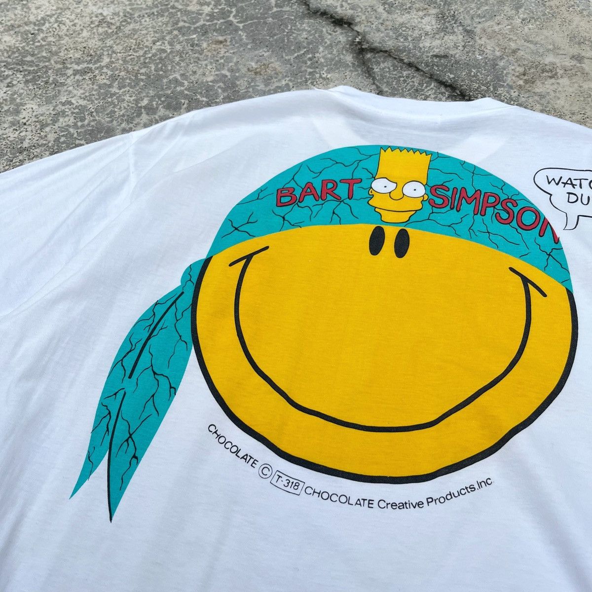 Chocolate Chocolate X Bart The Simpson Nice Print Out Design Tee Size US L / EU 52-54 / 3 - 5 Thumbnail