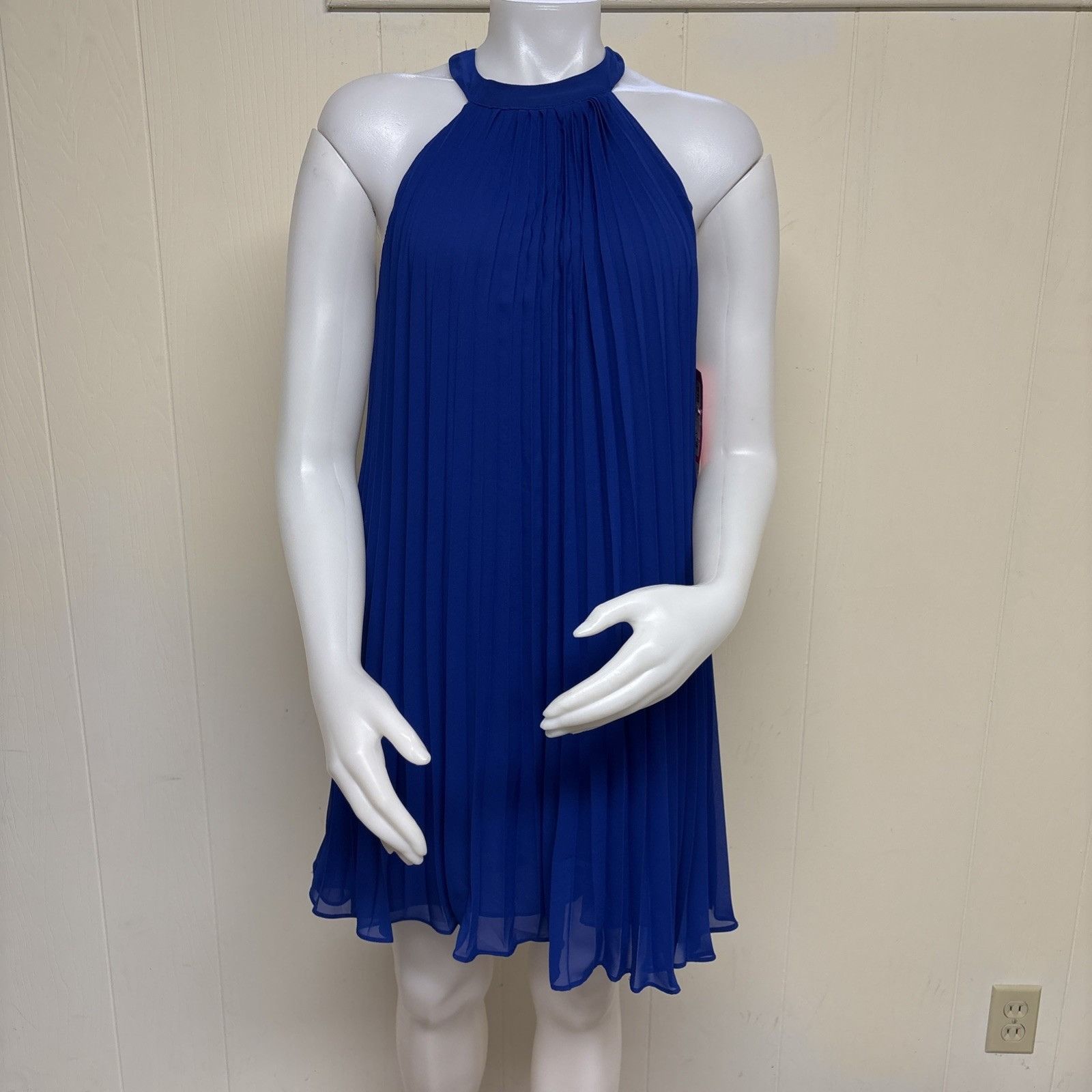 Betsey Johnson Vintage Y2K Betsey Johnson Halter Dress Womens 4 Royal Blue Size S / US 4 / IT 40 - 1 Thumbnail