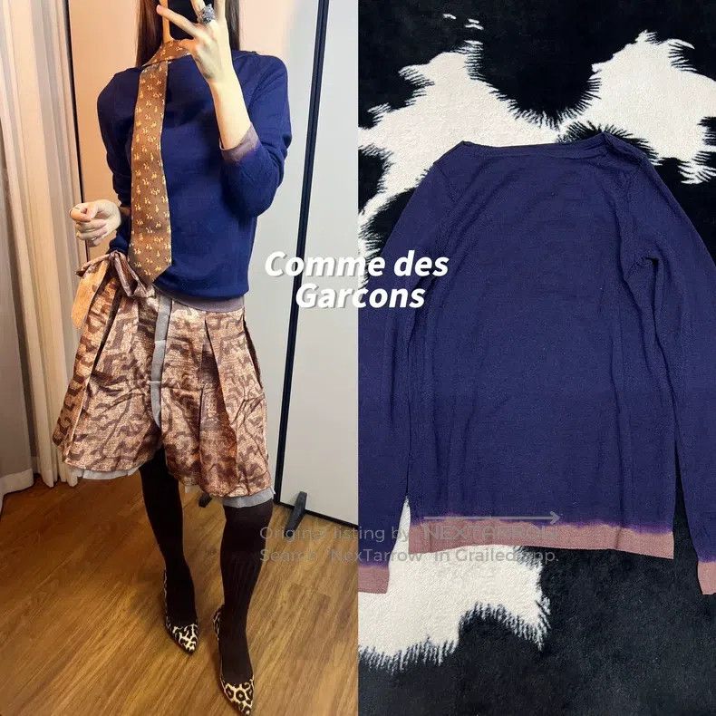 Comme des Garcons Comme des Garcons Wool Faded Gradient Top Size S / US 4 / IT 40 - 1 Thumbnail