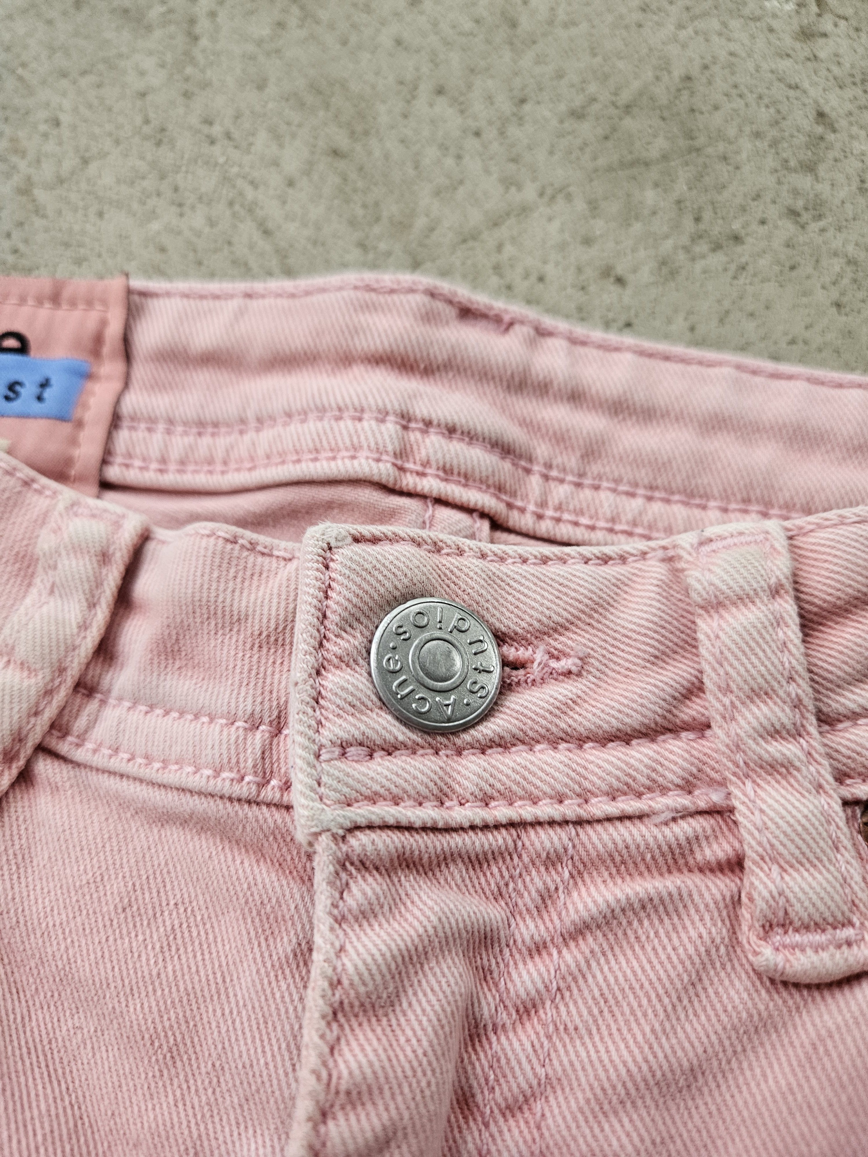 Acne Studios Blå Konst Peg Milk Pink Straight Leg Denim Jeans Size US 26 / EU 42 - 5 Thumbnail