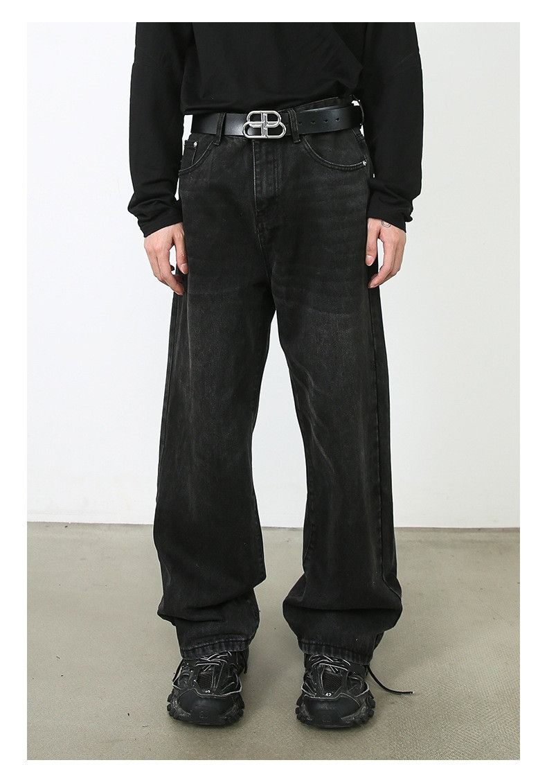 FIA BAGGY JEANS - Black Denim