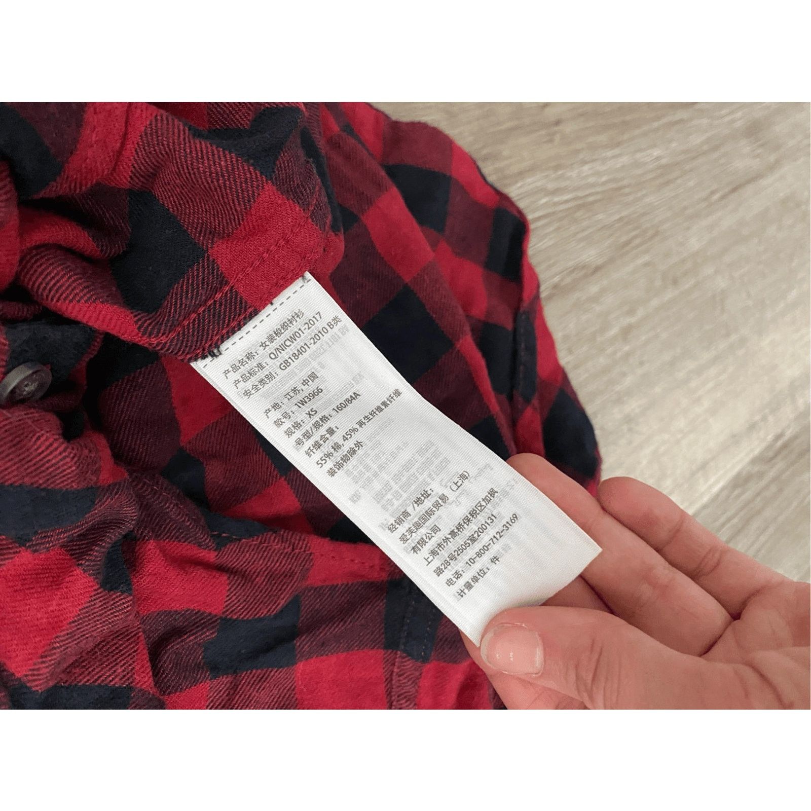 Abercrombie & Fitch Abercrombie & Fitch Red Black Button-Up Flannel Blouse, XS Size XS / US 0-2 / IT 36-38 - 7 Thumbnail