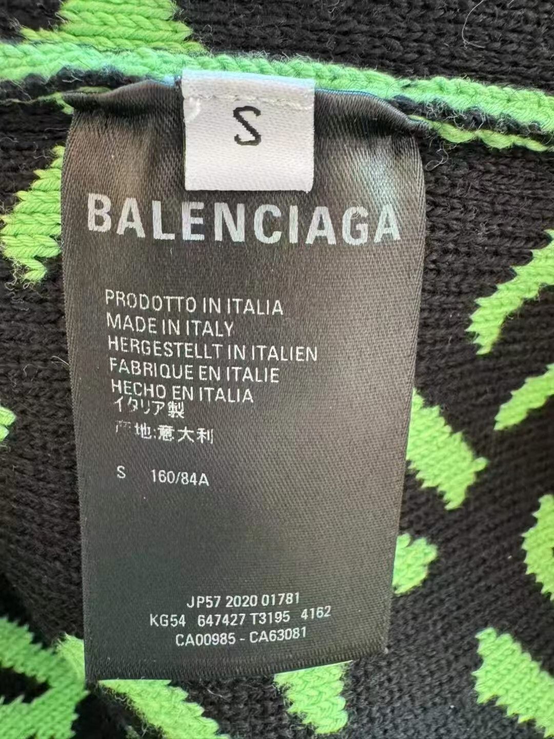 Balenciaga balenciaga logo print green sweater Size US S / EU 44-46 / 1 - 4 Thumbnail