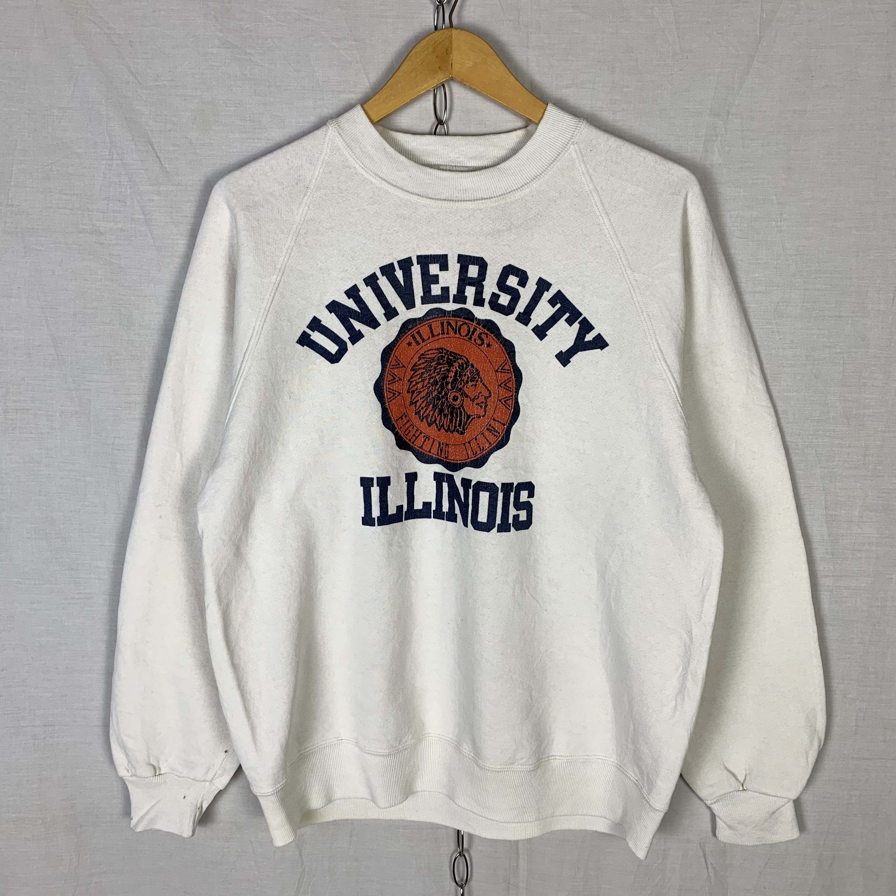 Russell Athletic Vintage 90s Russell University Illinois Sweatshirt Crewneck Size US M / EU 48-50 / 2 - 1 Thumbnail