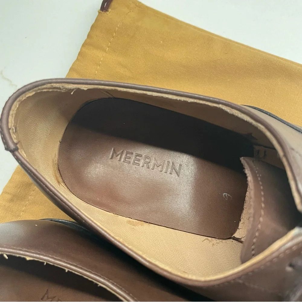 Meermin Meermin - Brown Silkcalf Cap Toe Oxfords 7.5 UK= 8.5 US Size US 8.5 / EU 41-42 - 5 Thumbnail