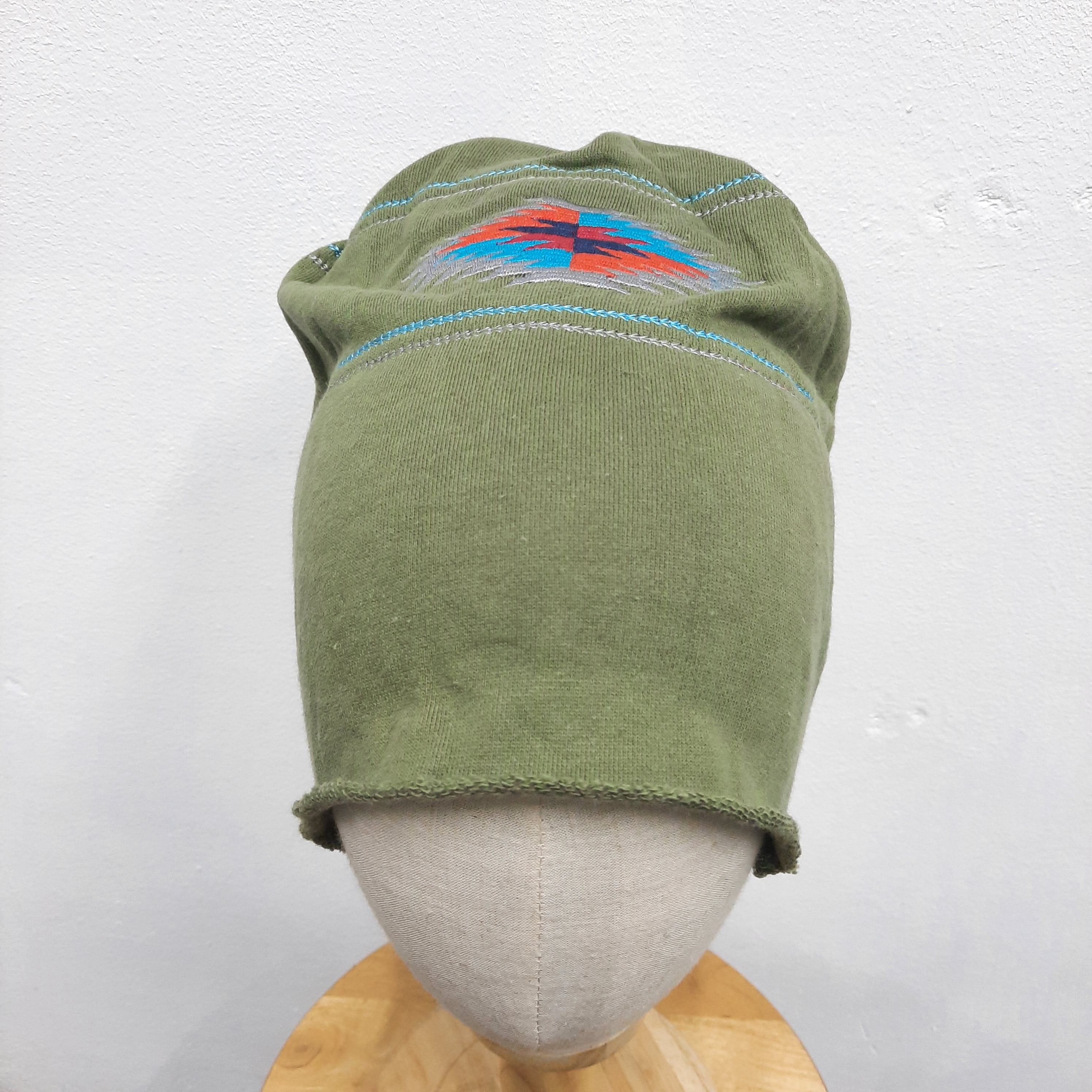 Japanese Brand 💥 Navajo / native americam design embroidery beanie hat Size ONE SIZE - 3 Thumbnail