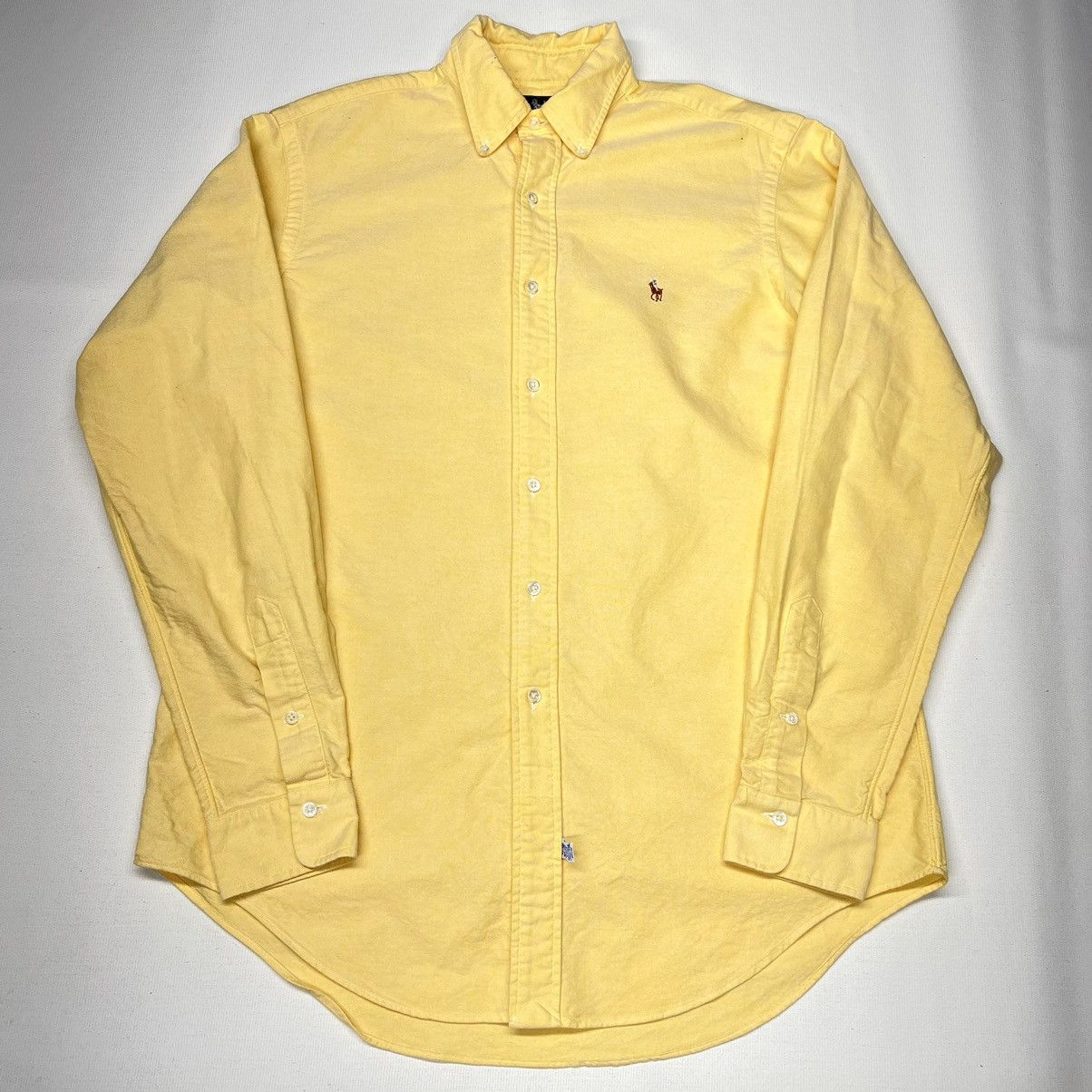 Polo Ralph Lauren Polo Ralph Lauren Button Down Shirt 16-33 Yellow Logo Oxford Size US M / EU 48-50 / 2 - 1 Thumbnail