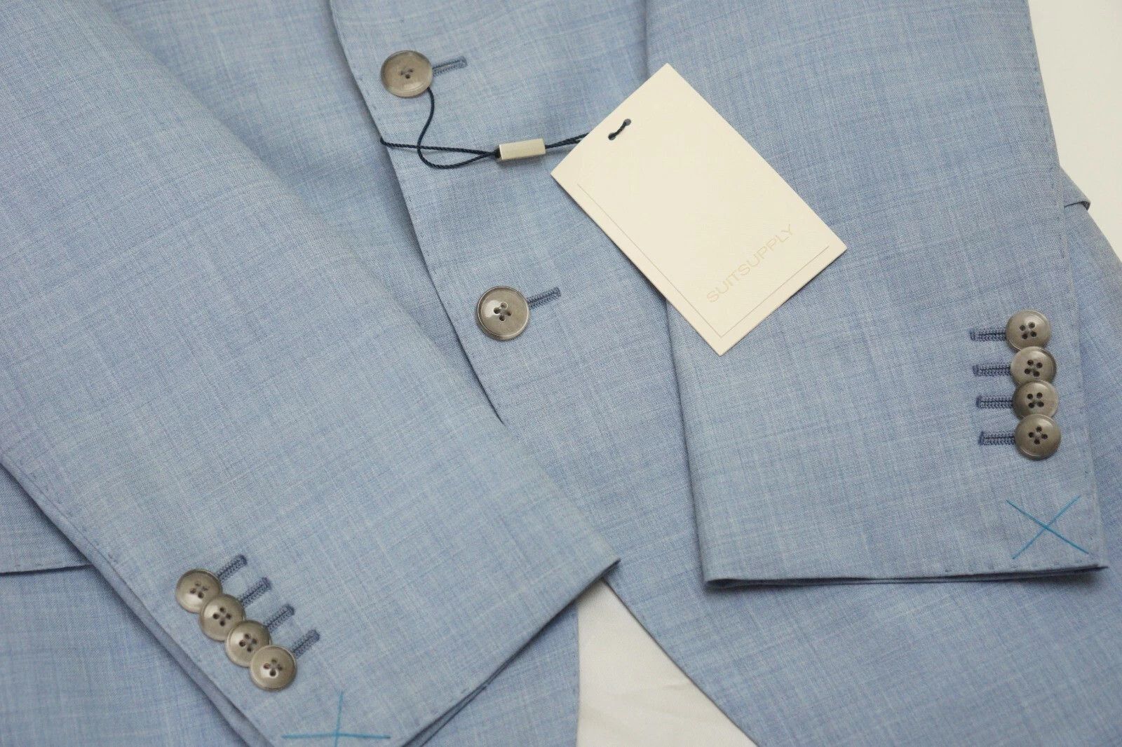 Suitsupply Men Suitsupply Suit Lazio Single Breasted Blue Wool US36 Size 36R - 5 Thumbnail