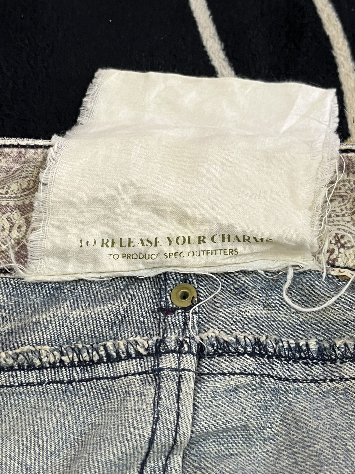 Japanese Brand Vintage Oilcake Studded Low rise Boot cut Denim Size US 34 / EU 50 - 13 Thumbnail