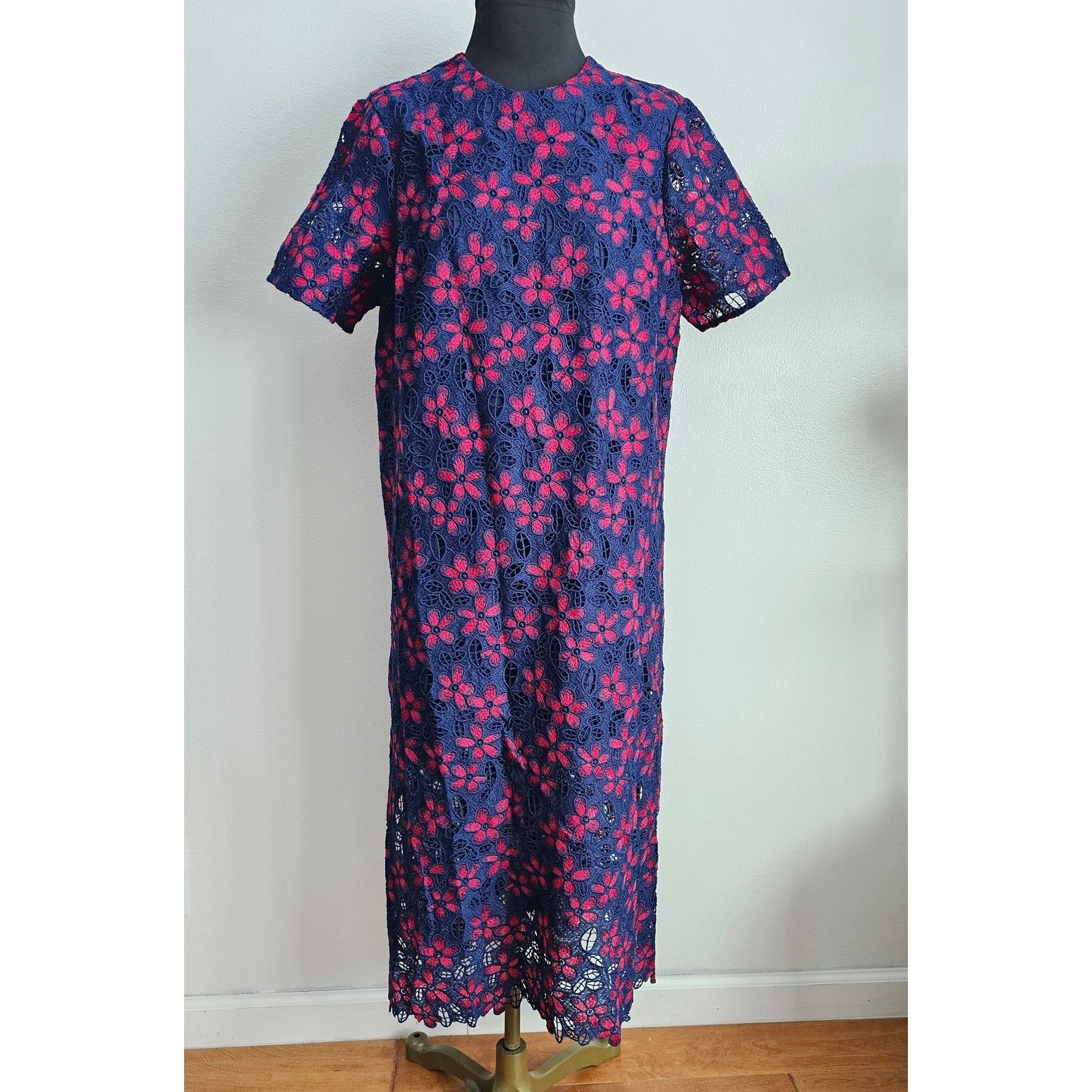 Other Tuckernuck POMANDER Place Midnight Floral Seraphina Dress L Size L / US 10 / IT 46 - 3 Thumbnail