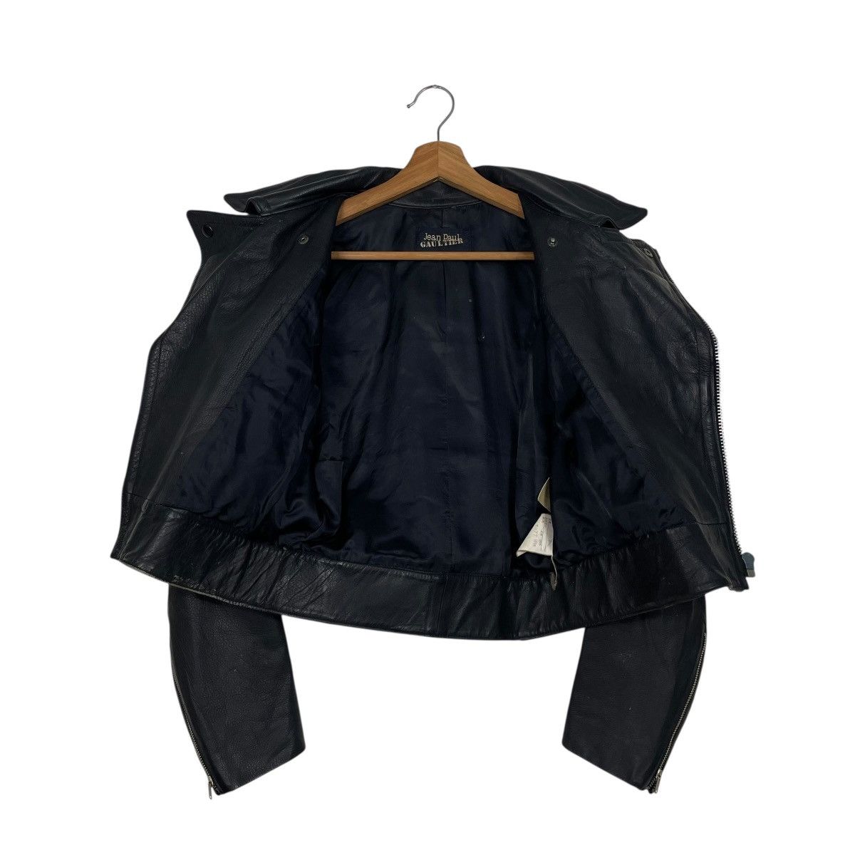 Jean Paul Gaultier Jean Paul Gaultier Crop Biker Leather Jacket Size US S / EU 44-46 / 1 - 11 Thumbnail