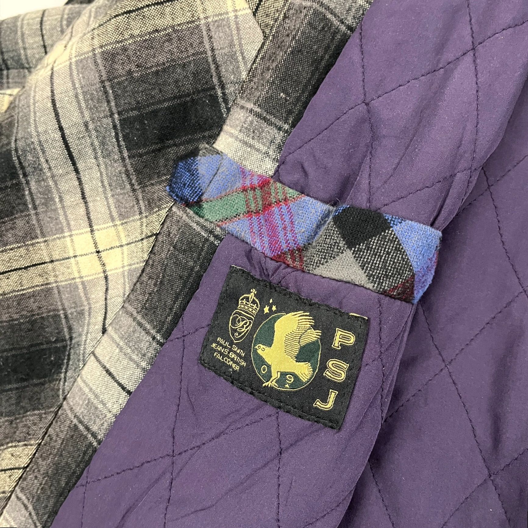 Paul Smith Paul Smith PS Falconer Jacket Mens XL Plaid Wool Lined Black Brown Quilted Overcoat Size US XL / EU 56 / 4 - 3 Thumbnail