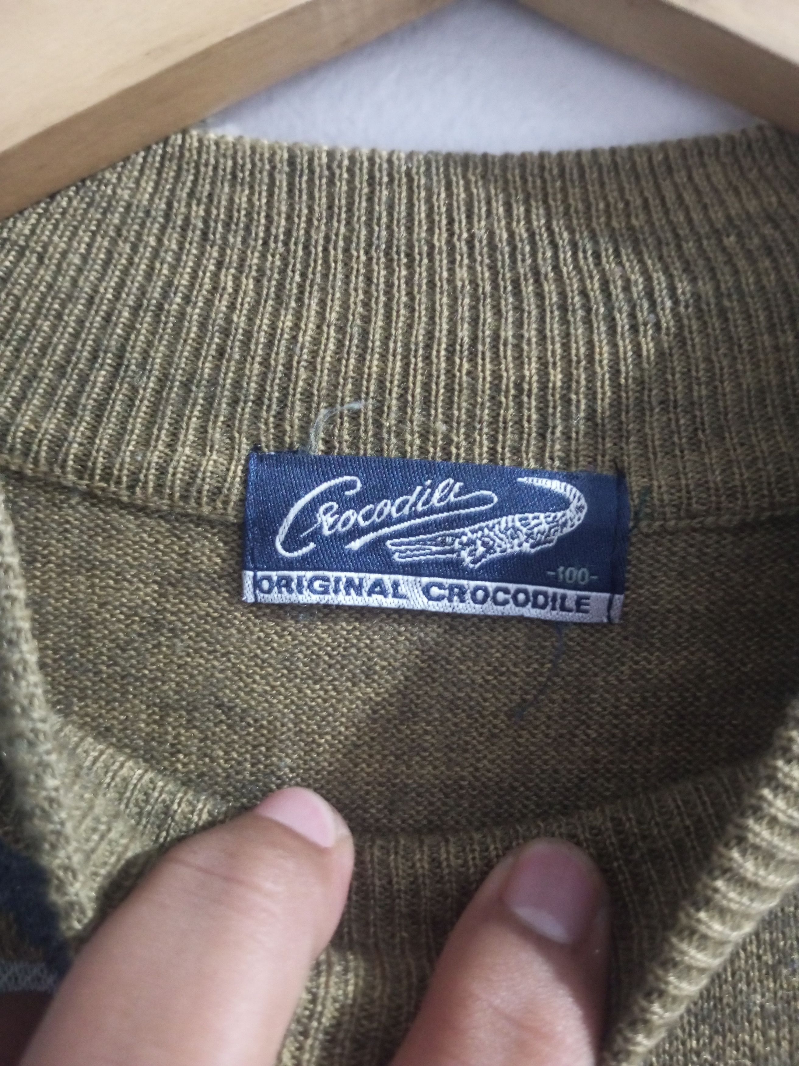 Vintage crocodile woll knitt sweater
