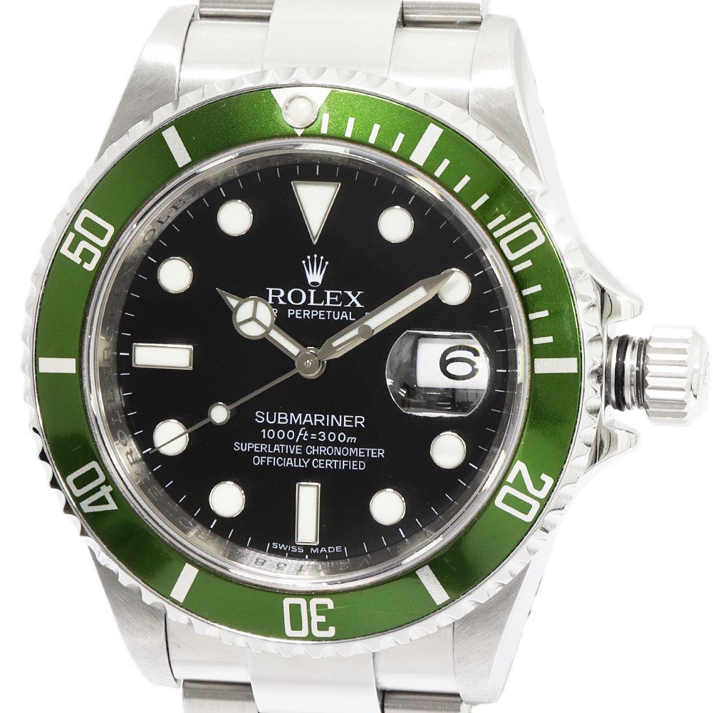 Rolex Rolex Rolex Black Dial Submariner Watch 16610LV Metal Automatic 16610LV Size ONE SIZE - 1 Thumbnail