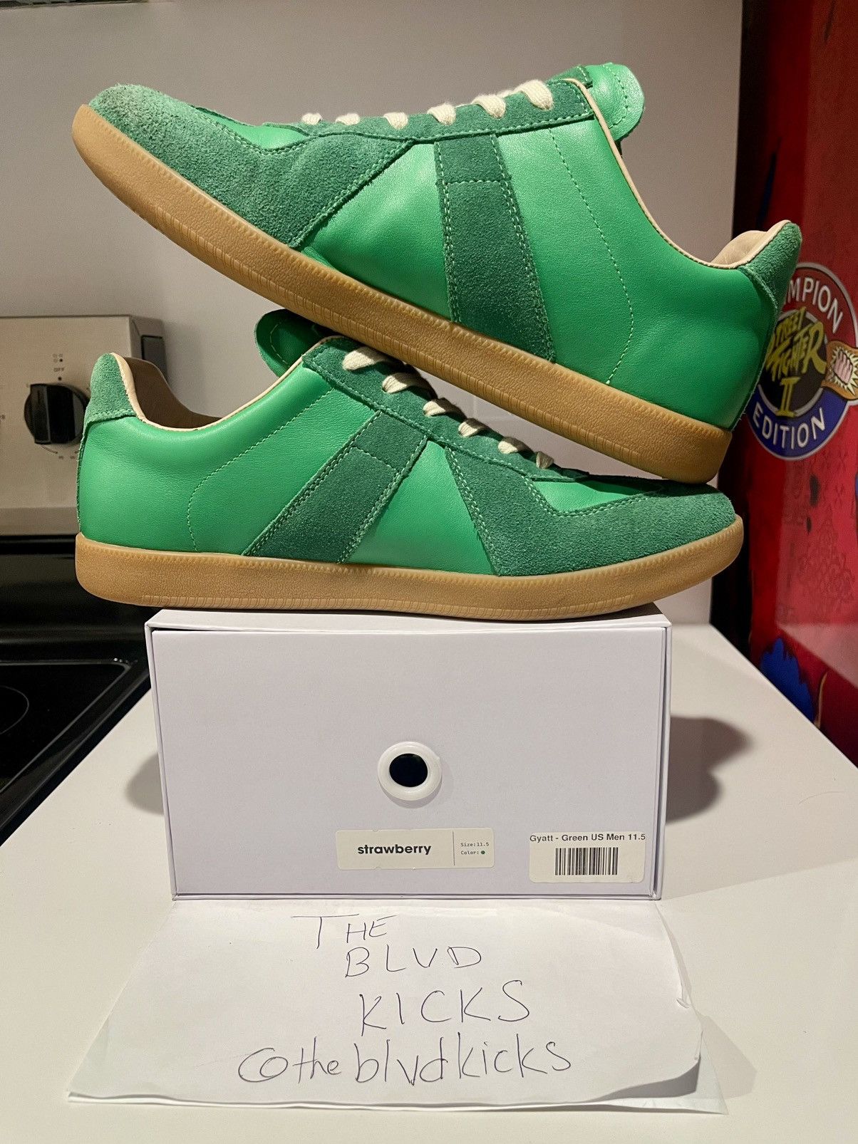 Strawberry Strawberry Gyatt GAT Green Size US 11.5 / EU 44-45 - 4 Thumbnail