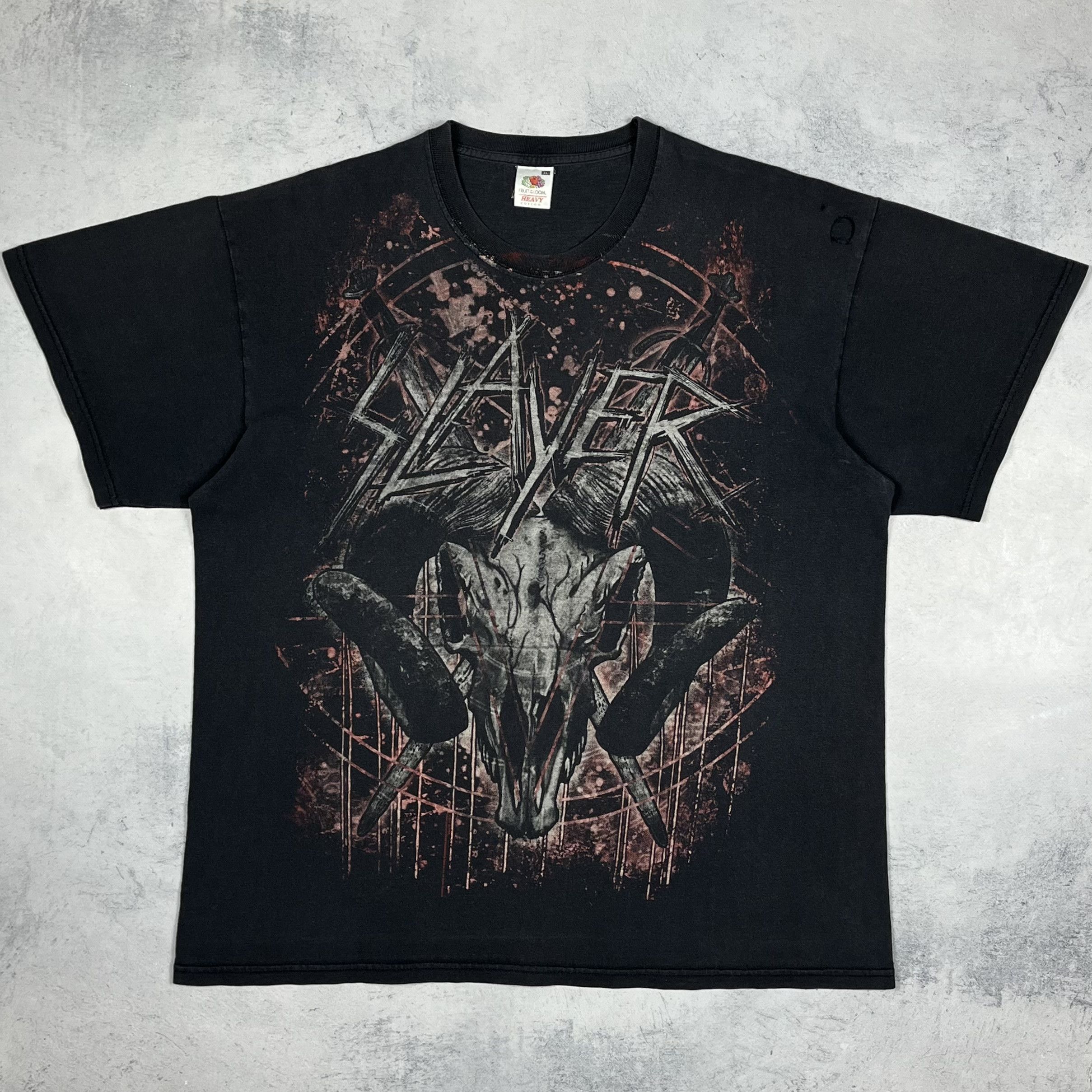 Band Tees Vintage Slayer All Over Print Rock Band T Shirt 90’s Size US XL / EU 56 / 4 - 3 Thumbnail