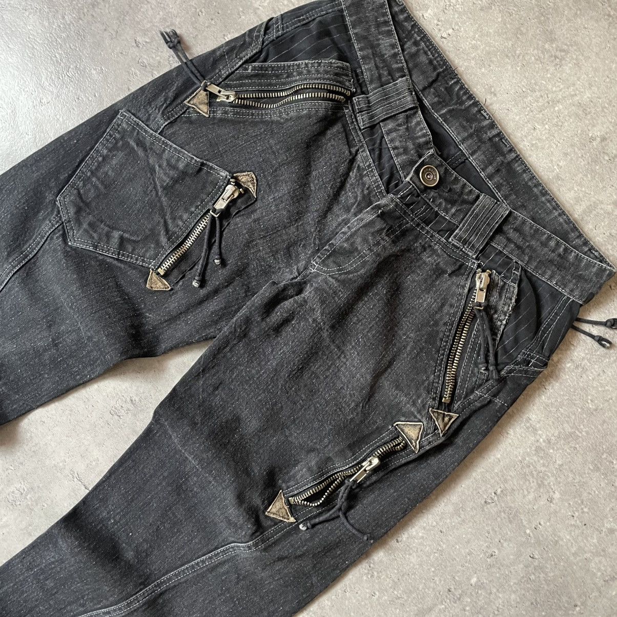 Other Avantgarde Multi Pocket Zip Ghotic Pants Size US 32 / EU 48 - 3 Thumbnail