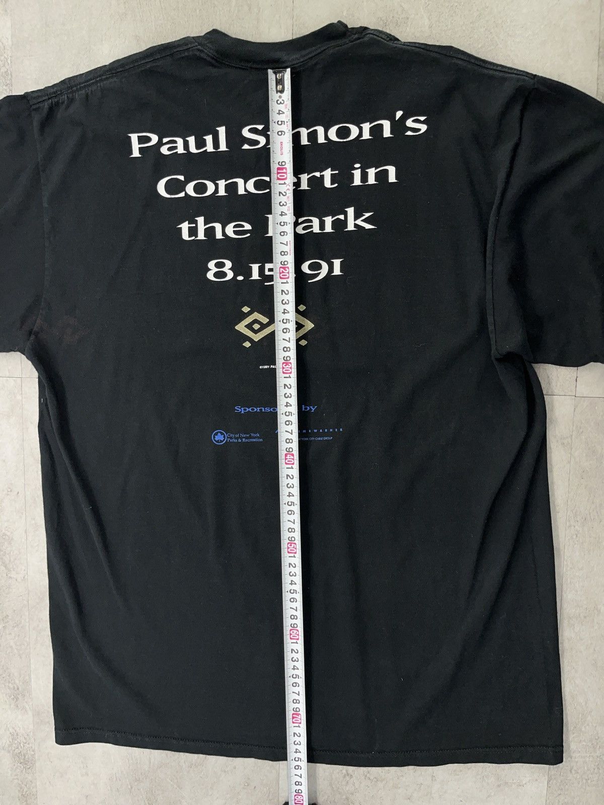 Paul Simon 1991 Concert Tee Jerzees XL Vintage USA
