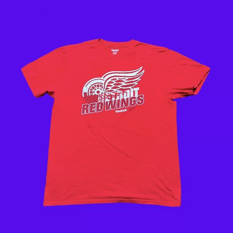 NHL × Reebok Reebok Detroit Red Wings NHL Hockey T Shirt Size US L / EU 52-54 / 3 - 1 Thumbnail