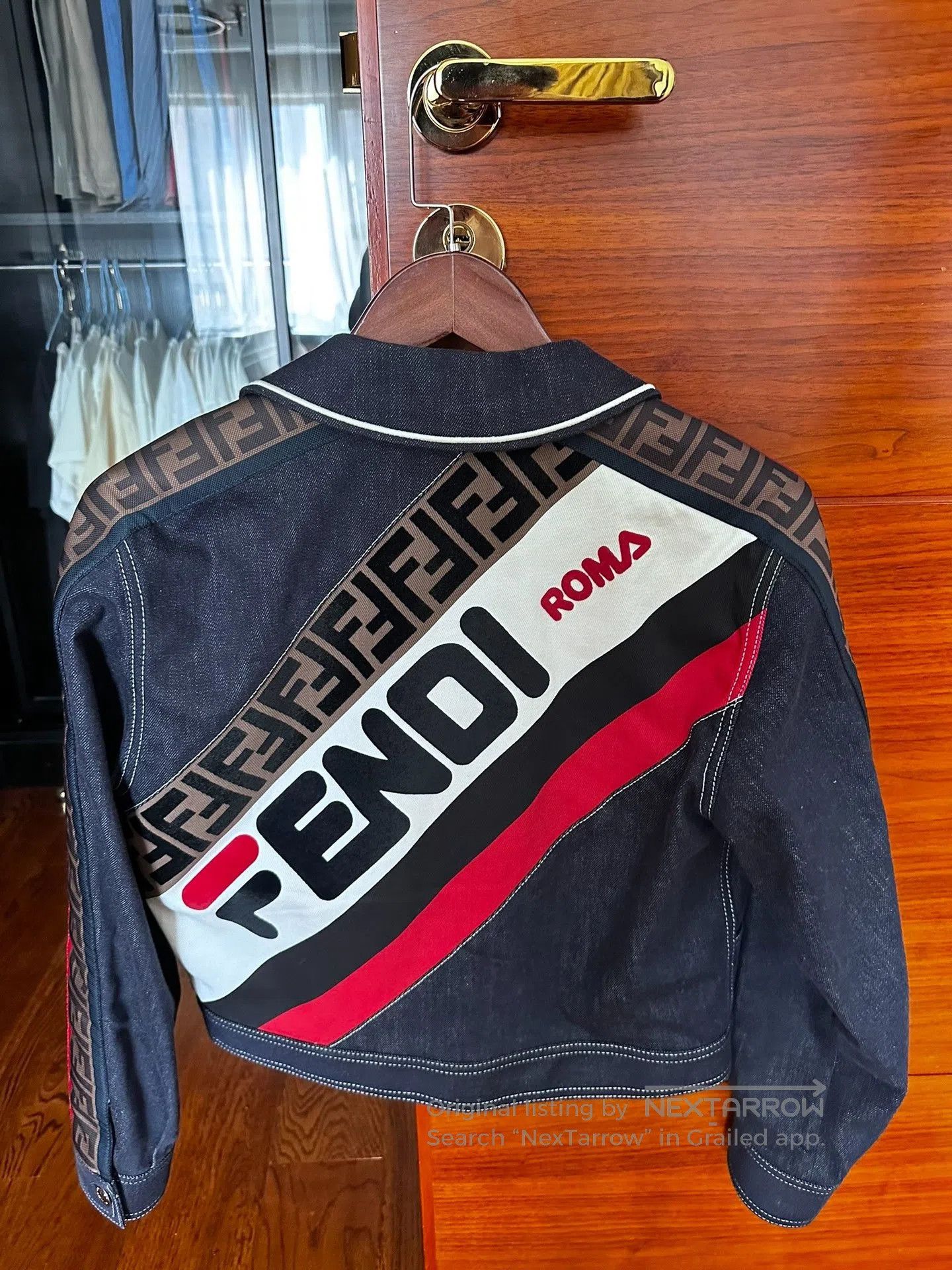 Fendi fendi denim jacket unisex, stylish design. Size US M / EU 48-50 / 2 - 8 Thumbnail