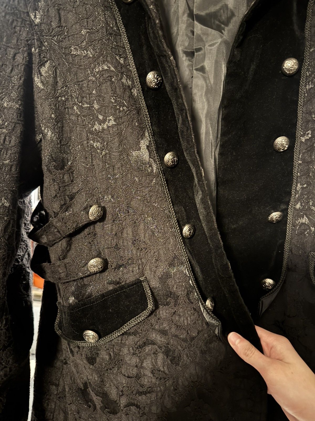 Other Orchid Bloom Black Pirate Coat Size US XL / EU 56 / 4 - 7 Thumbnail