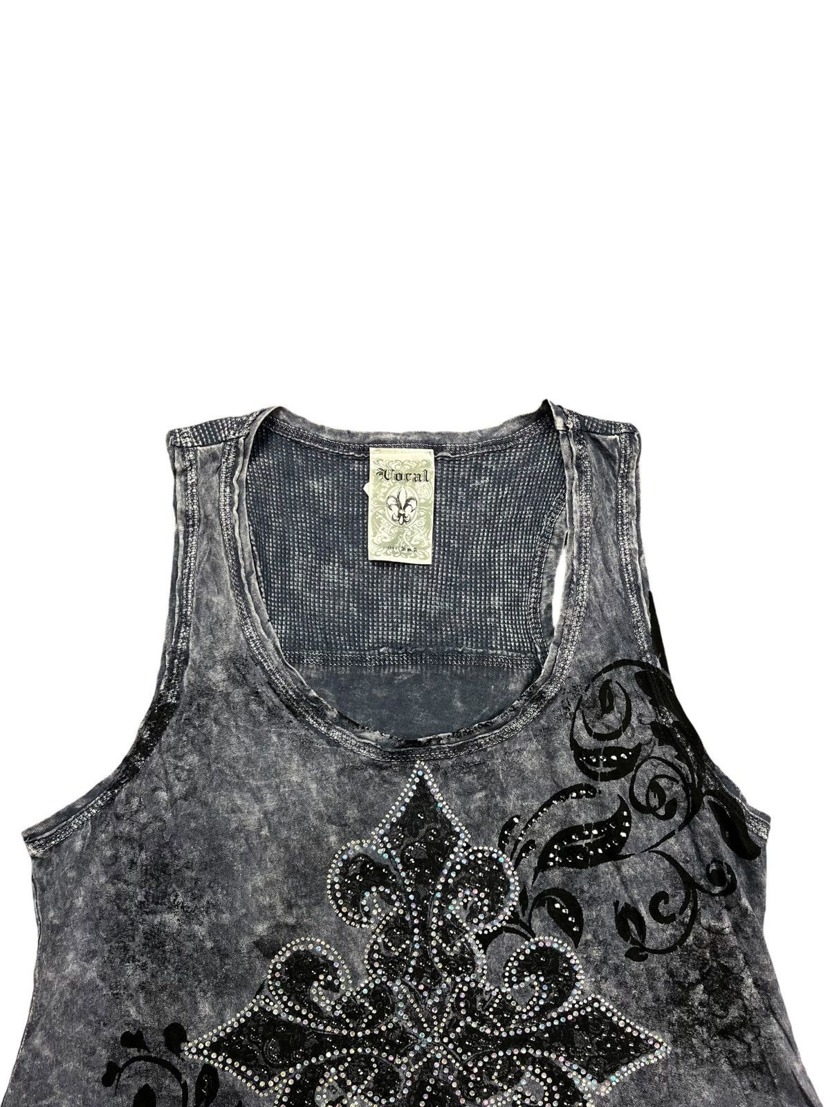 If Six Was Nine 2000 Vocal - Midas Style Rhinestone Cross Tank Top Size US M / EU 48-50 / 2 - 7 Thumbnail