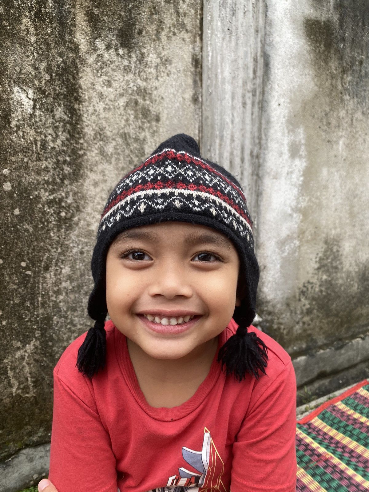 Burberry Kids Earflap Winter Hat