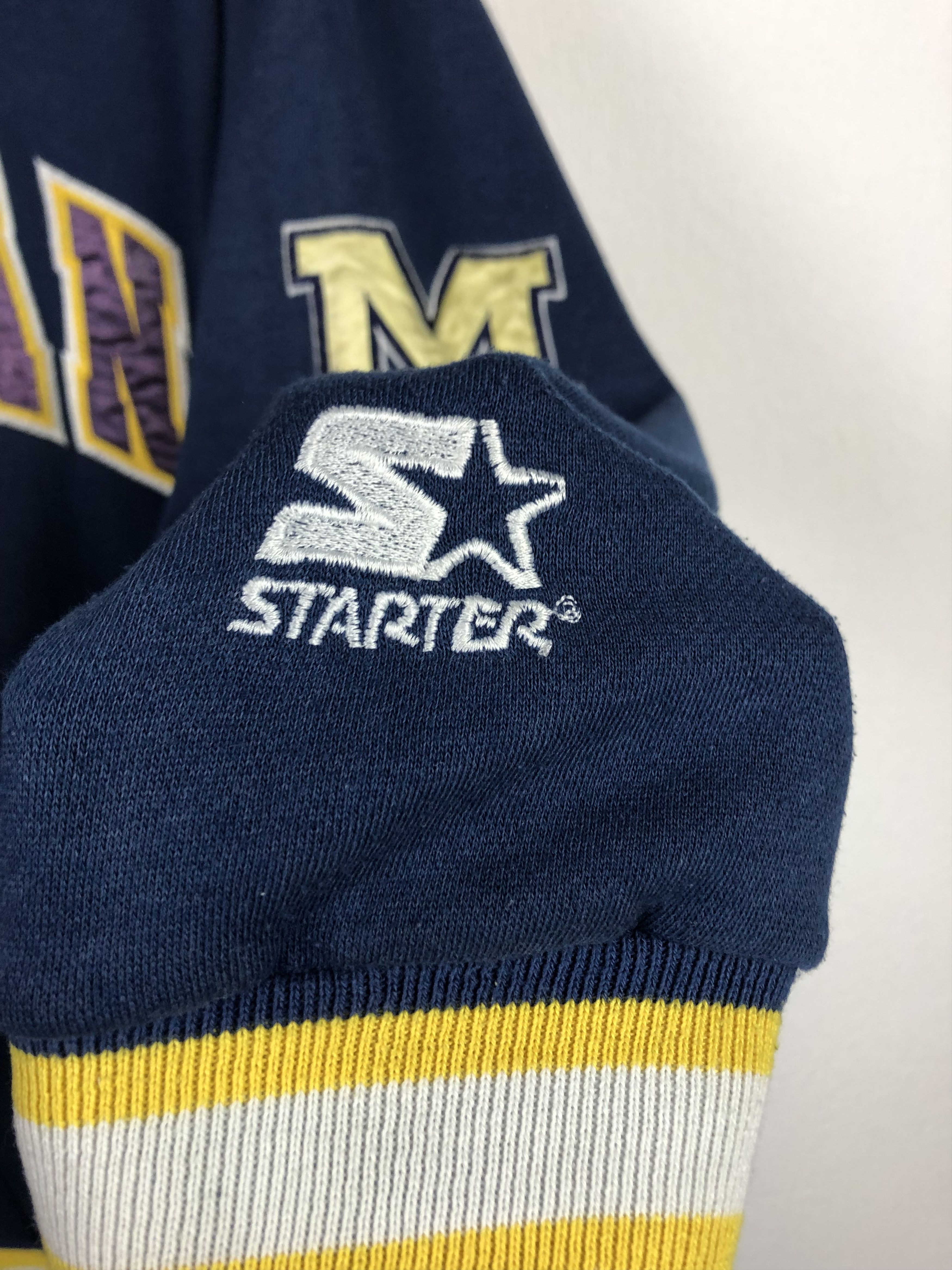 Starter Vintage University Michigan Wolverines Starter Hoodie Rare Size US M / EU 48-50 / 2 - 6 Thumbnail