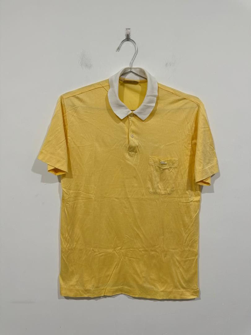Longchamp Vintage 80s Longchamp Pocket Polo Tee Size US L / EU 52-54 / 3 - 1 Thumbnail