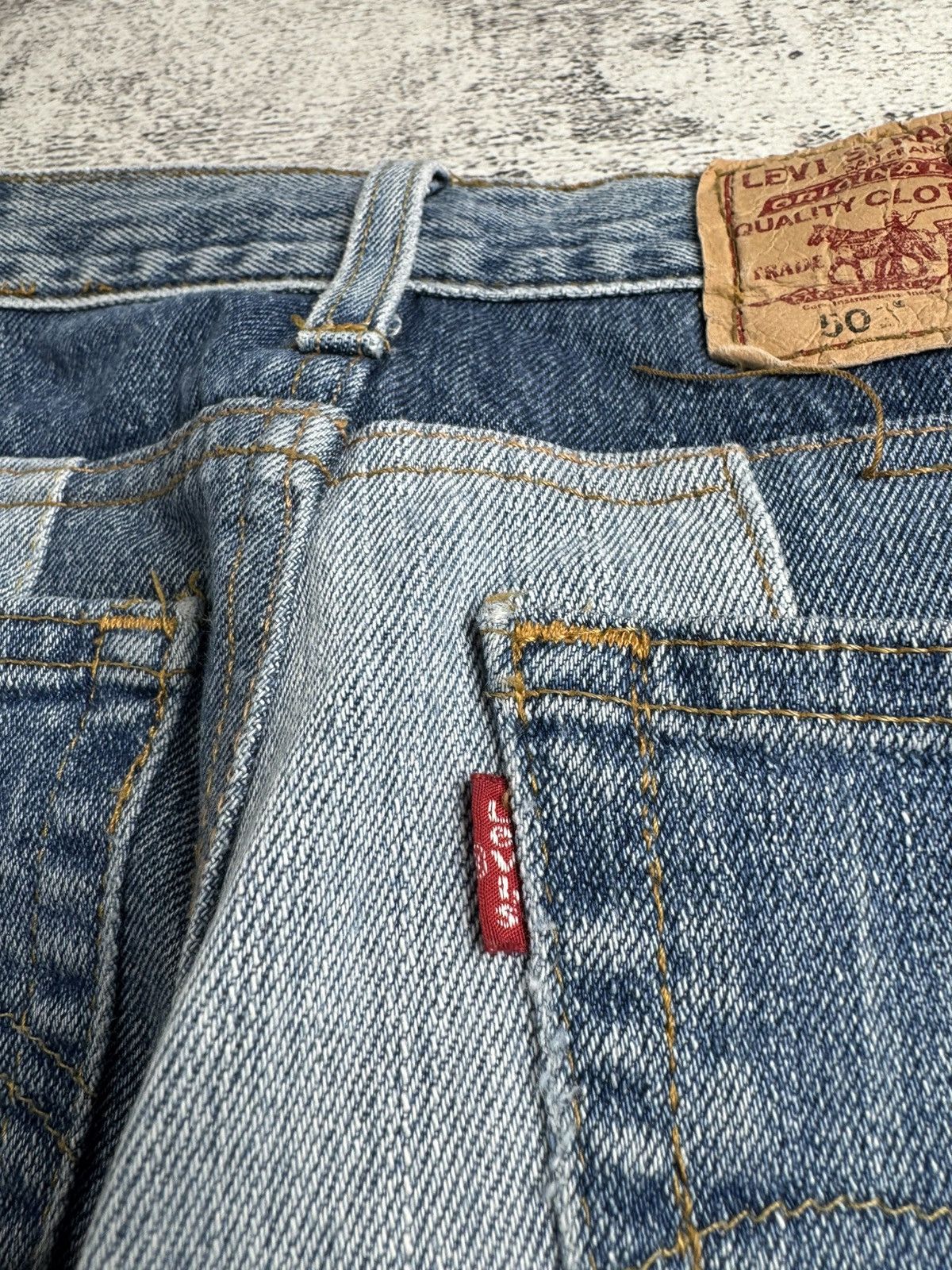Levi's Levis’s Patchwork Women’s Straight Reworked 26 Size Vintage Denim Jeans Trousers Size 26" / US 2 / IT 38 - 8 Thumbnail