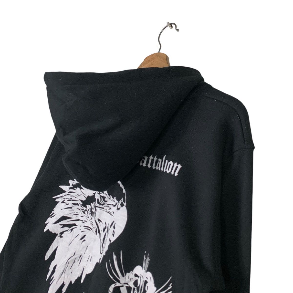 Vintage Fourty Battalion The Eagle Graphics Hoodies #1388-C63 Size US M / EU 48-50 / 2 - 3 Thumbnail