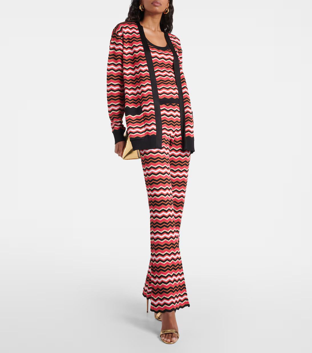 Missoni o1mle0425 Zigzag Woven Tank Top in Multicolor Size S / US 4 / IT 40 - 2 Thumbnail